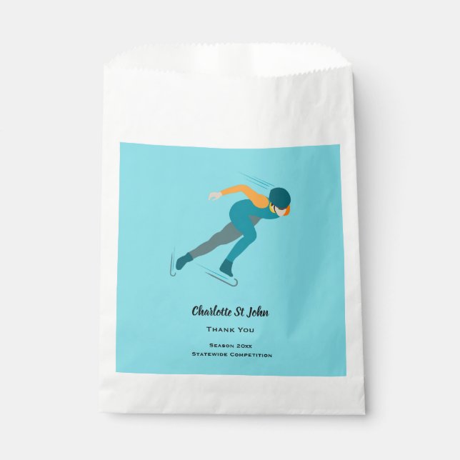 Speed Skating Favour Bags (Front)
