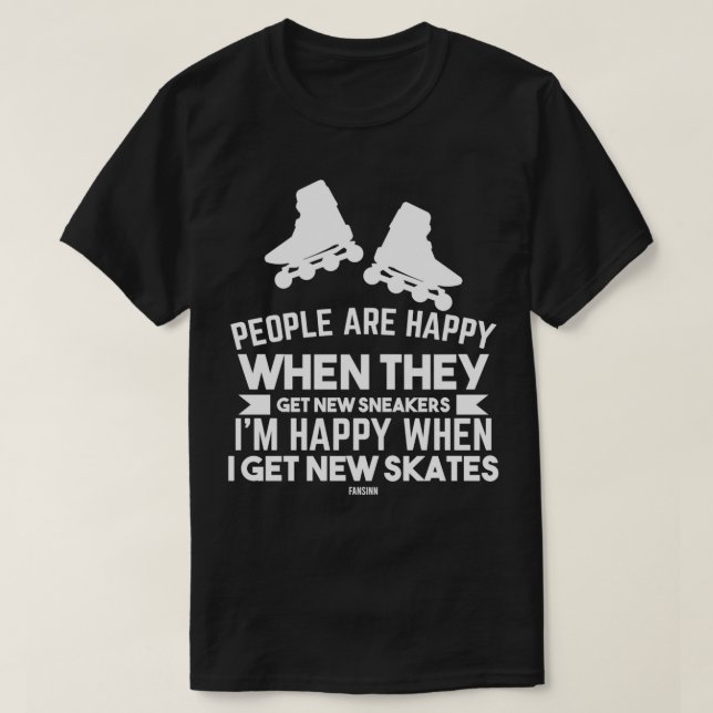 Speed Skating inline skate roller skate T-Shirt (Design Front)