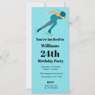 Speed Skating Invitation