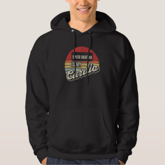 Speed Skating Is My Cardio Vintage Retro Hoodie