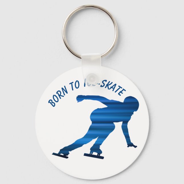 Speed skating keychain (Front)