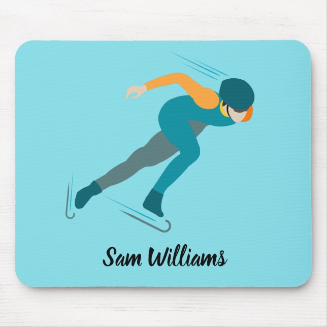 Speed Skating Mouse Mat (Front)