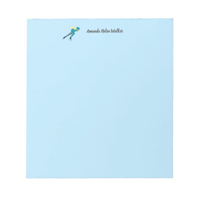 Speed Skating Notepad (Front)