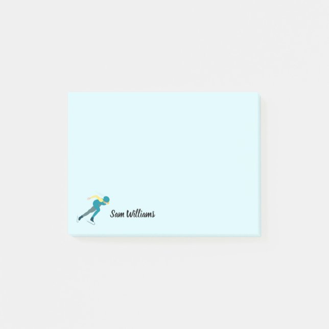Speed Skating Post-it Notes (Front)
