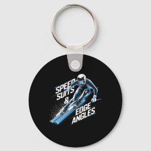 Speed Suits And Edge Angles Alpine Skiing Key Ring