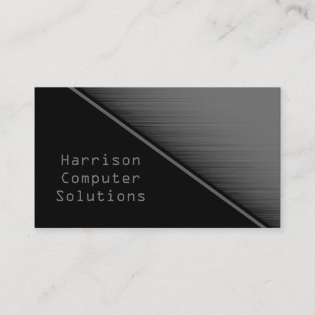 Speed Texture Business Card, Grey Card (Front)