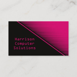 Speed Texture Business Card, Magenta Card