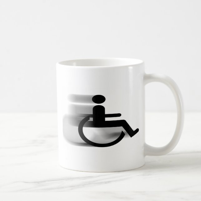 Speeding Wheelchair Mug (Right)