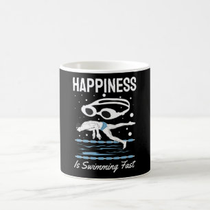 Speedo Swimmer - Happiness is Swimming Fast Coffee Mug