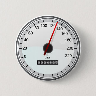 speedometer 6 cm round badge