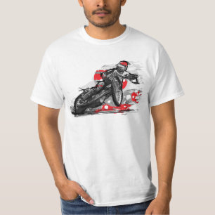 Speedway Flat Track Motorcycle Racer T-Shirt