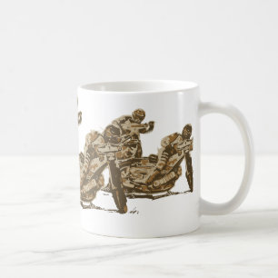 Speedway Motorcycle Racers Coffee Mug