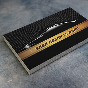 Speedy Car Outline Automotive Business Cards