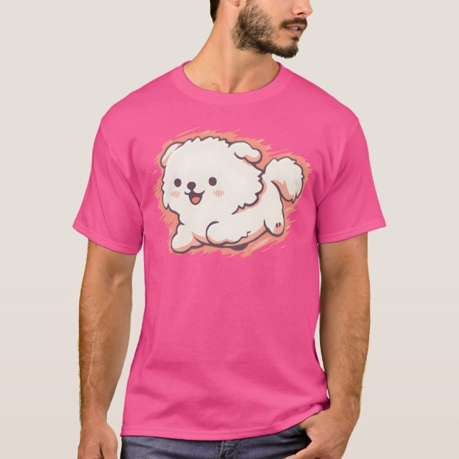 Speedy dog retro girl T-Shirt (Front)