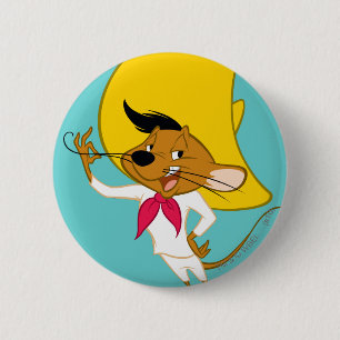 SPEEDY GONZALES™ Moustache 6 Cm Round Badge