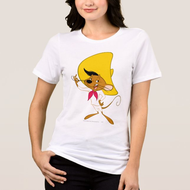 SPEEDY GONZALES™ Moustache Tri-Blend Shirt (Front)