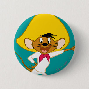 SPEEDY GONZALES™ Standing 6 Cm Round Badge