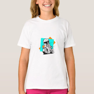 Speedy Motorcycle Rider Kids T-Shirt