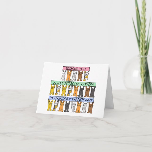 Speedy Recovery from Kidney Transplant Card (Front)