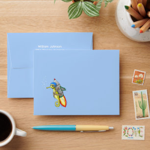 Speedy Rocket Seahorse Envelope
