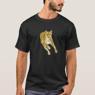 Speedy Running Cheetah Wild Cat Animal Hunting For T-Shirt