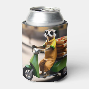 Speedy Service: Meerkat Delivers Pizza in Tuk-tuk Can Cooler