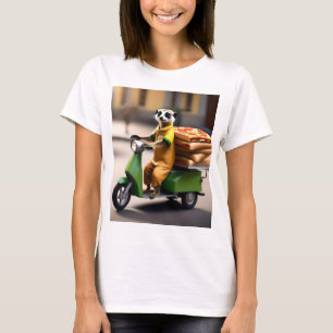 Speedy Service: Meerkat Delivers Pizza in Tuk-tuk T-Shirt