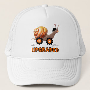 Speedy snail trucker hat