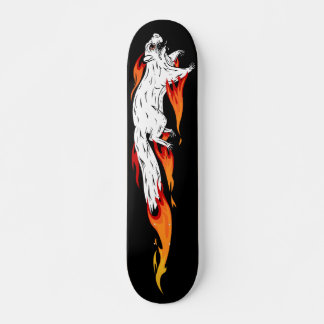 Speedy Squirrel Fiery Flames Skateboard Deck