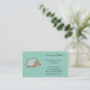 Speedy the Hedgehog, Funny Fast Animal Cartoon Business Card