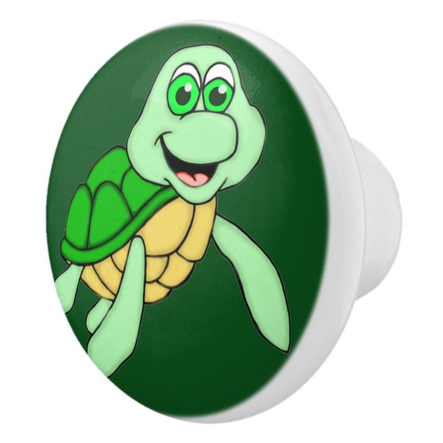 Speedy Turtle Ceramic Knob (Right)