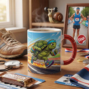 Speedy Turtle Sprinter Athletic Runner Coffee Mug