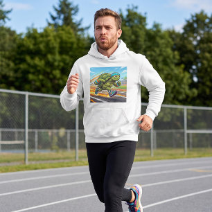 Speedy Turtle Sprinter Athletic Runner Hoodie