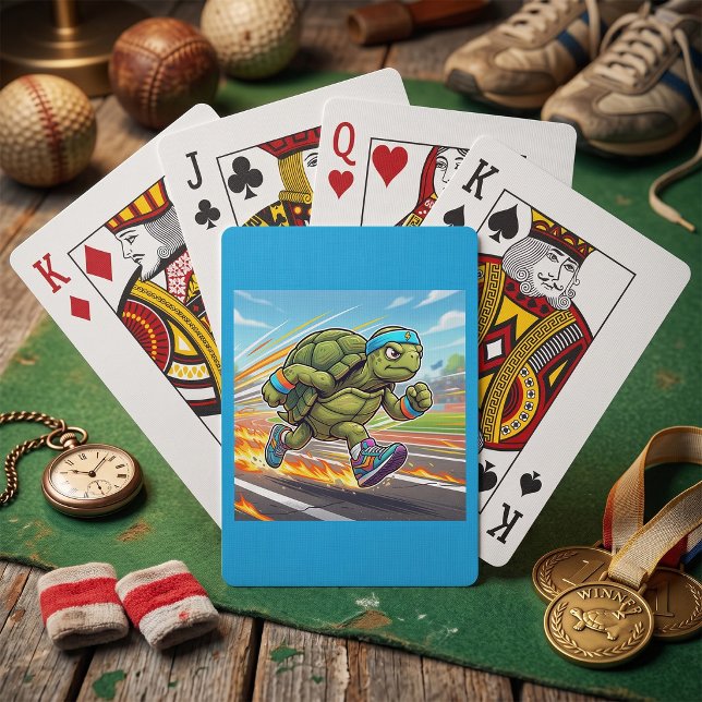 Speedy Turtle Sprinter Athletic Runner Playing Cards (Creator Uploaded)