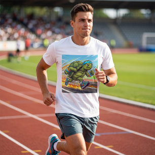 Speedy Turtle Sprinter Athletic Runner T-Shirt