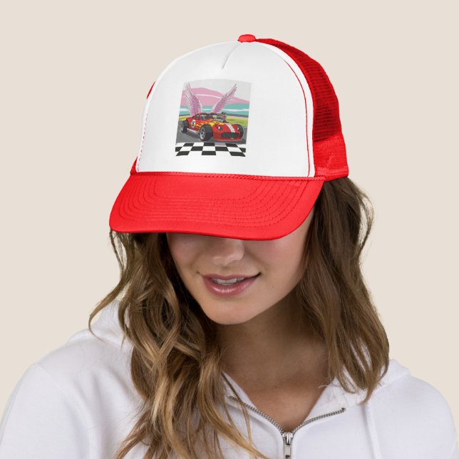 Speedy Wings Hot Rod Hat! 🏎️💨 Trucker Hat (In Situ)
