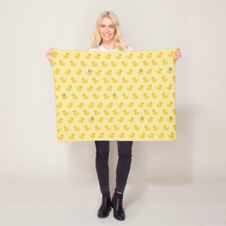 speical rubber duck fleece blanket