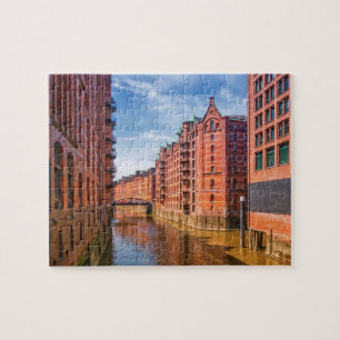 Speicherstadt Warehouses, Hamburg, Germany Jigsaw Puzzle