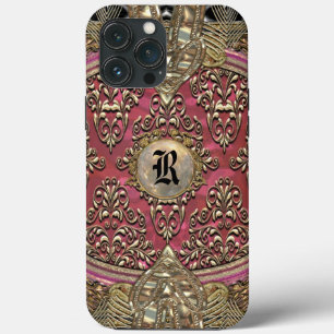 Speigaford Baroque Damask Monogram iPhone 13 Pro Max Case