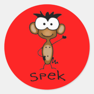 Spek the Monkey Stickers