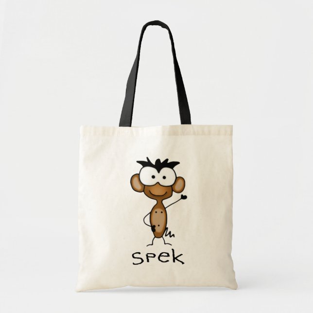 Spek the Monkey Tote Bag (Front)