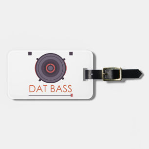 spekers-pattern-music-sound-bass-grid-bass luggage tag