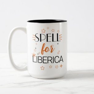 Spell for Liberica Rare Witch Coffee Halloween Two-Tone Coffee Mug