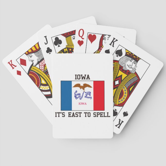 Spell Iowa Playing Cards (Back)
