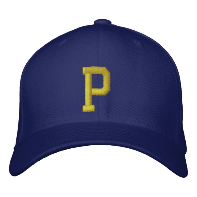 Spell it Out Initial Letter P Ball Cap (Front)