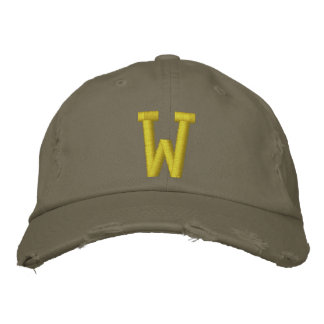 Spell it Out Initial Letter W Ball Cap