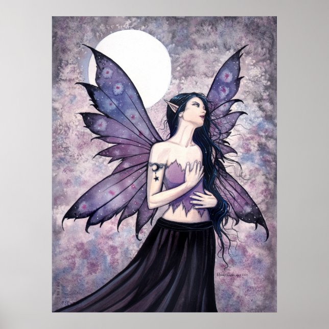 Spell of Night Fairy Poster by Molly Harrison (Front)