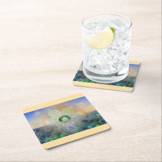 spell - square paper coaster