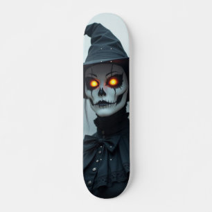 Spellbinding Creepy Masked Skateboard