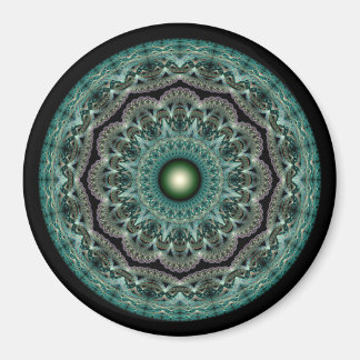 Spellbinding fractal glossy fancy ornament magnet